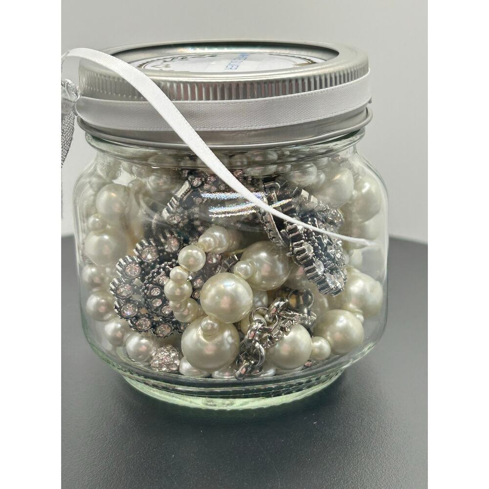 Prom & Wedding, Graduation, Jewelry Mystery Jar - White & Silver Collection
